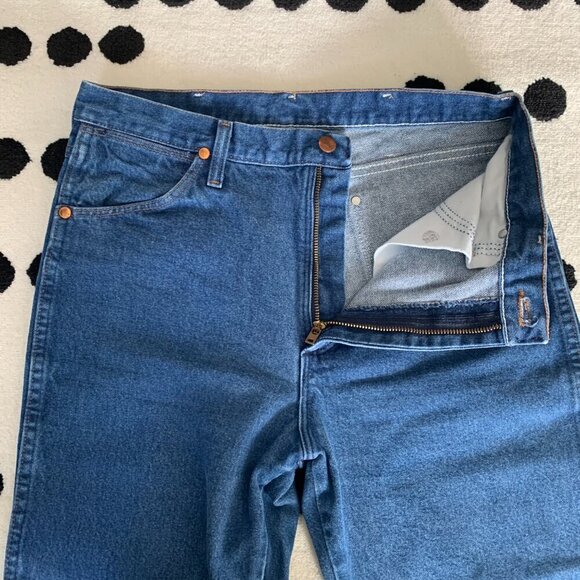 Wrangler Vintage Cowboy Cut Jeans Slim Fit Bootcut Denim - Picture 4 of 13